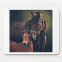 Morgan Mare and Foal Mouse Pads
