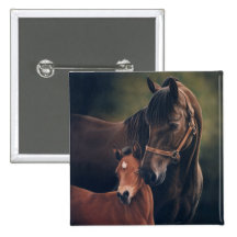 Morgan Mare and Foal Pin