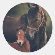 Morgan Mare and Foal Stickers