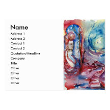MORGANA  AND DRAGON OF LAKE  white purple blue red Business Cards