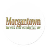 Morgantown, West Virginia Round Sticker