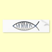 Mormon Fish bumper stickers