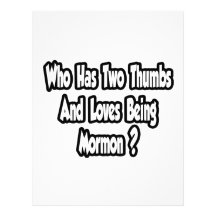 Mormon Pride Joke...Two Thumbs Custom Letterhead