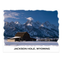Mormon Row and the Tetons Postcards