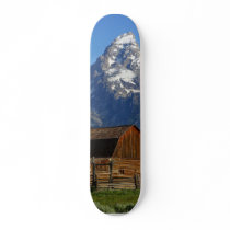 Mormon Row Barn Grand Teton National Park Custom Skateboard