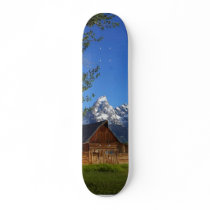 Mormon Row Barns In Grand Teton Park Skate Board Deck