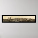 Mormon Temple Birdseye Photo 1910 Posters
