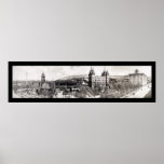Mormon Temple Grounds Photo 1912 Print