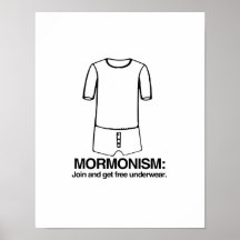 MORMONISM - JOIGNEZ ET OBTENEZ UNDERWEAR.png LIBRE Posters