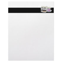 morning coffee doughnut and newspaper paper design letterhead template