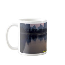 Morning crossing on River Li, Guilin, China Mug