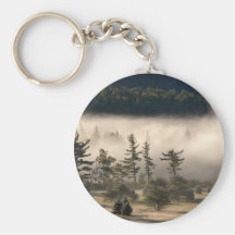 Morning Fog in the Adirondacks Keychain