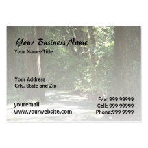 Morning Forest Walk l Nature Landscape Business Cards