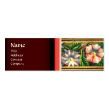 MORNING GLORY AND RED BERRIES BUSINESS CARD