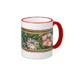 MORNING GLORY AND RED BERRIES MUG