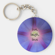 Morning Glory Centre Keychain