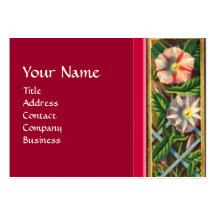 MORNING GLORY MONOGRAM BUSINESS CARDS