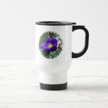 Morning Glory Plastic Travel Mug