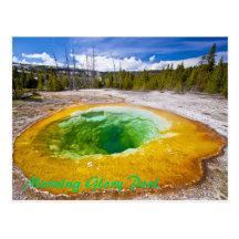 Morning Glory Pool in Yellowstone NP Postcards