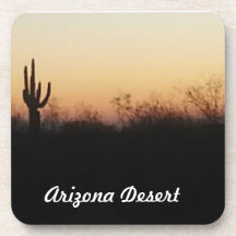 Morning in the Arizona Desert Beverage Coaster