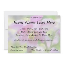 Morning In The Columbine Garden Personalized Invitation