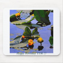 Morning light lily pad mouse pad
