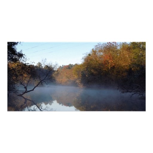 Morning Mist - Contentnea Creek, North Carolina Photo Card Template