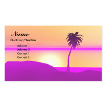 Morning Palm - Business Business Card Template