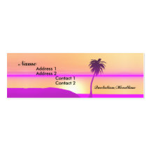 Morning Palm - Skinny Business Card