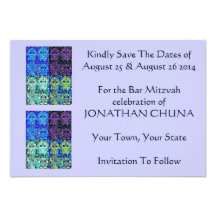 Morning Service & Evening Affair 'Save' Card Custom Invite
