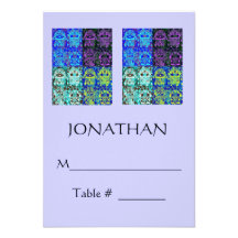 Morning Service OR Evening Affair PLACECARD Personalized Announcements