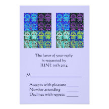 Morning Service OR Evening Affair 'Reply' Card Invite