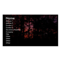 Morning Sunrise In The Woods Business Card Templates