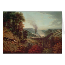 Morning view of Coalbrookdale, 1777 Greeting Card