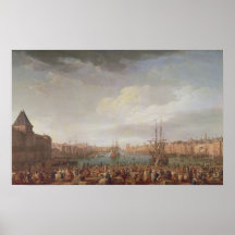 Morning View of the Inner Port of Marseille Poster