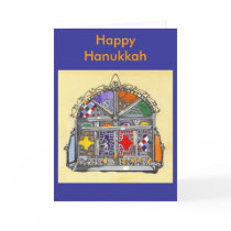 Moroccan Lamp Scan 2, Final Art, Happy Hanukkah
