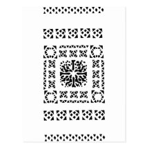 Moroccan Lantern Pattern Postcard