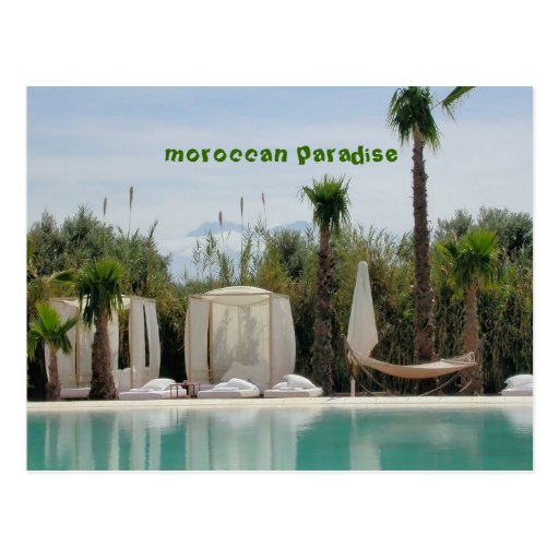 moroccan paradise post card