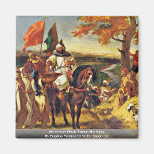 Moroccan Sheik Visited His Tribe Fridge Magnet