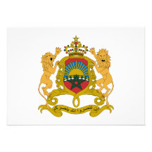 Morocco Coat of Arms Personalized Invitation