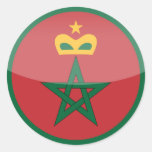 morocco round stickers