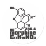 morphine round sticker