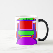 Morphing Mug with label