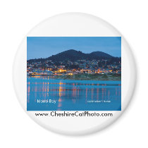 Morro Bay After Dark California Products magnets