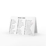 Morse Code cards