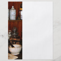 Mortar and Pestle in Drug Store Flyer Design