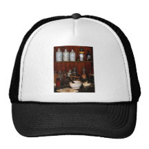 Mortar and Pestle in Drug Store Hat