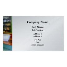 Mortar and Pestle in Pharmacy Business Card Template