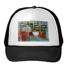 Mortar and Pestle in Pharmacy Mesh Hats