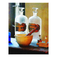 Mortar and Pestle With Bottles Invites